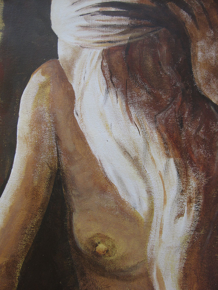 figure in sepia